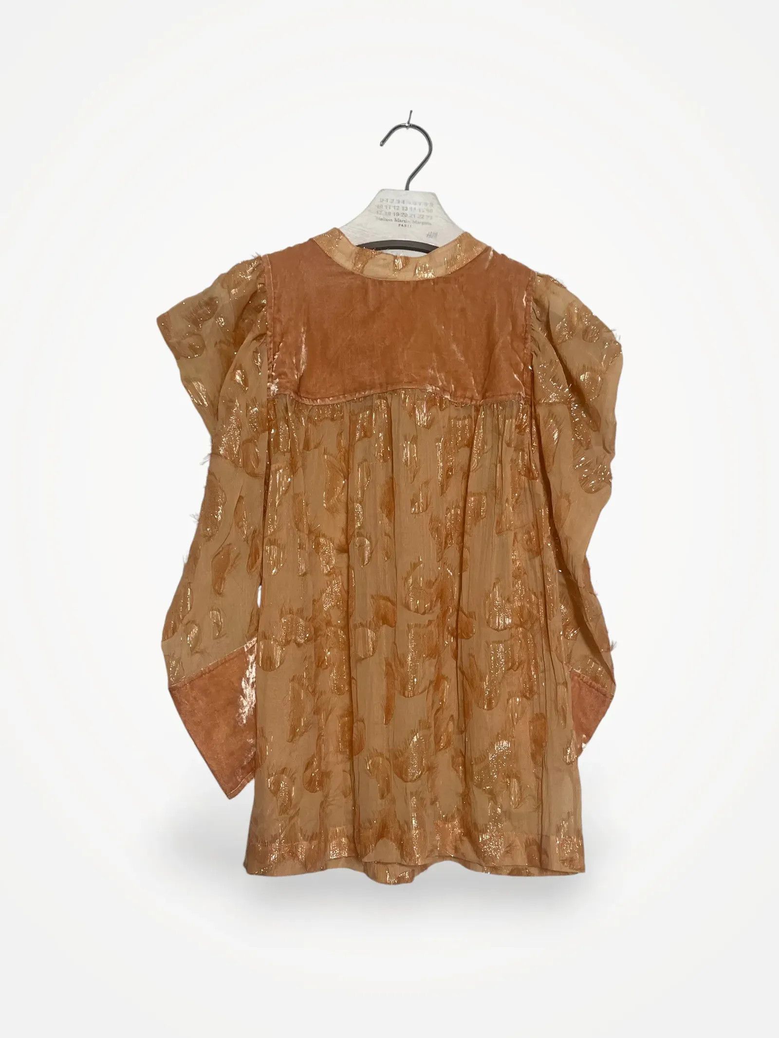 Vintage Vintage Knytblus med puff sleeve Blouse Size S / US 4 / IT 40 - 1 Thumbnail