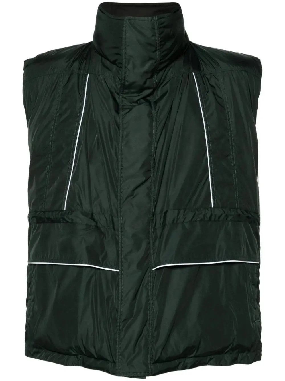 o1w1db10425 Wrap Gilet in Green
