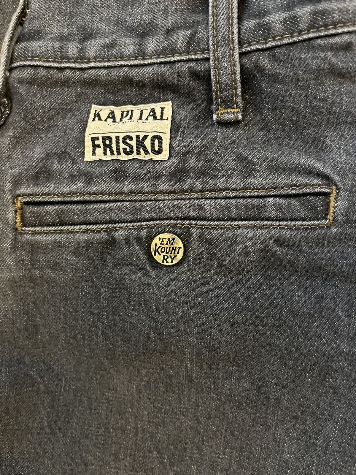 Kapital Kapital 14oz Black Denim 5P Frisko Size US 32 / EU 48 - 10 Thumbnail