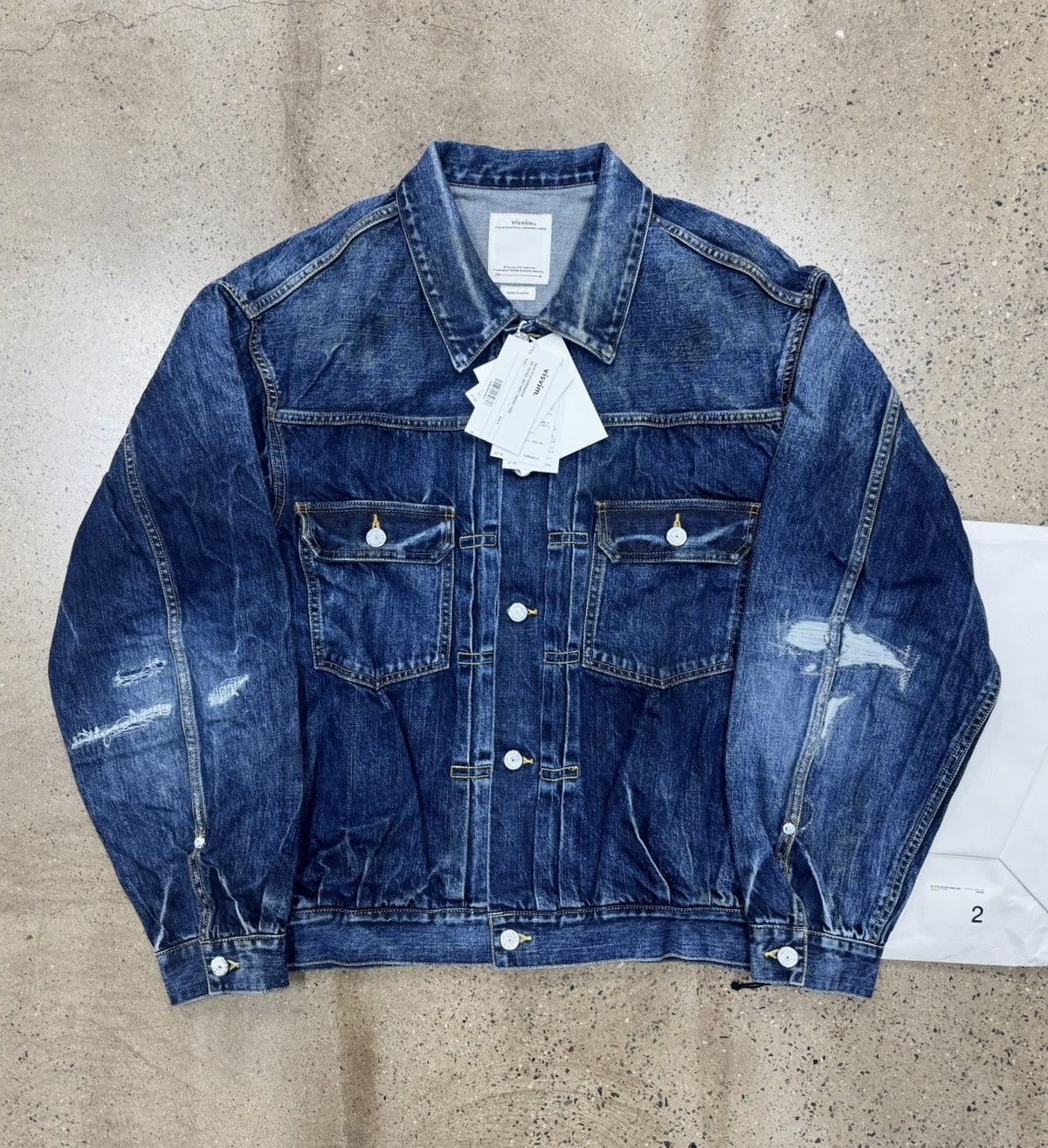 Visvim Visvim 21SS 101XX Jkt Dry DMGD-1006 d1006 Size US M / EU 48-50 / 2 - 1 Thumbnail