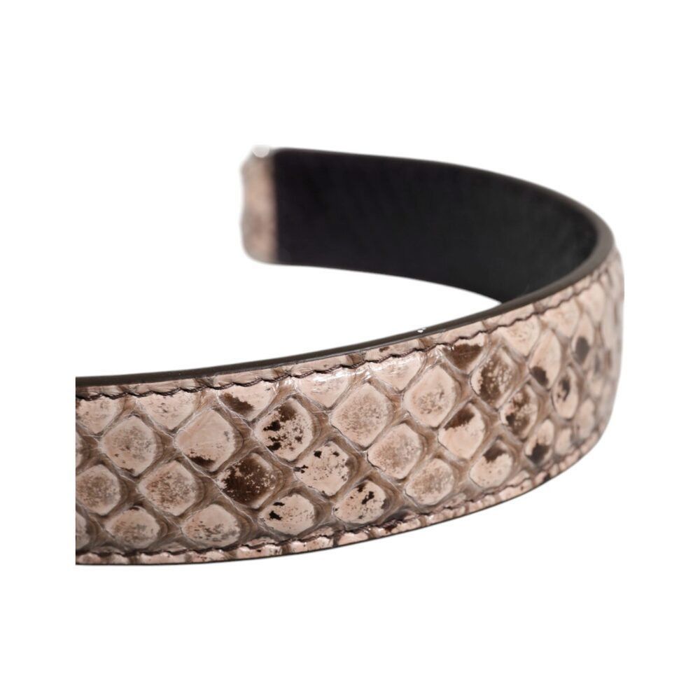 Dolce & Gabbana Dolce & Gabbana Black Cream Exotic Leather Bag Shoulder Stra Size ONE SIZE - 5 Thumbnail