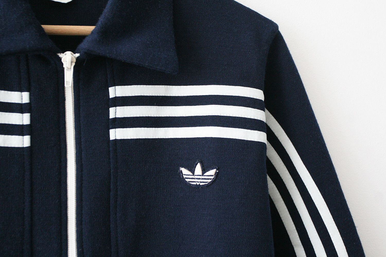 Adidas Vintage 60s 70s Adidas West Germany Knit Jacket Track Top Size US M / EU 48-50 / 2 - 4 Thumbnail