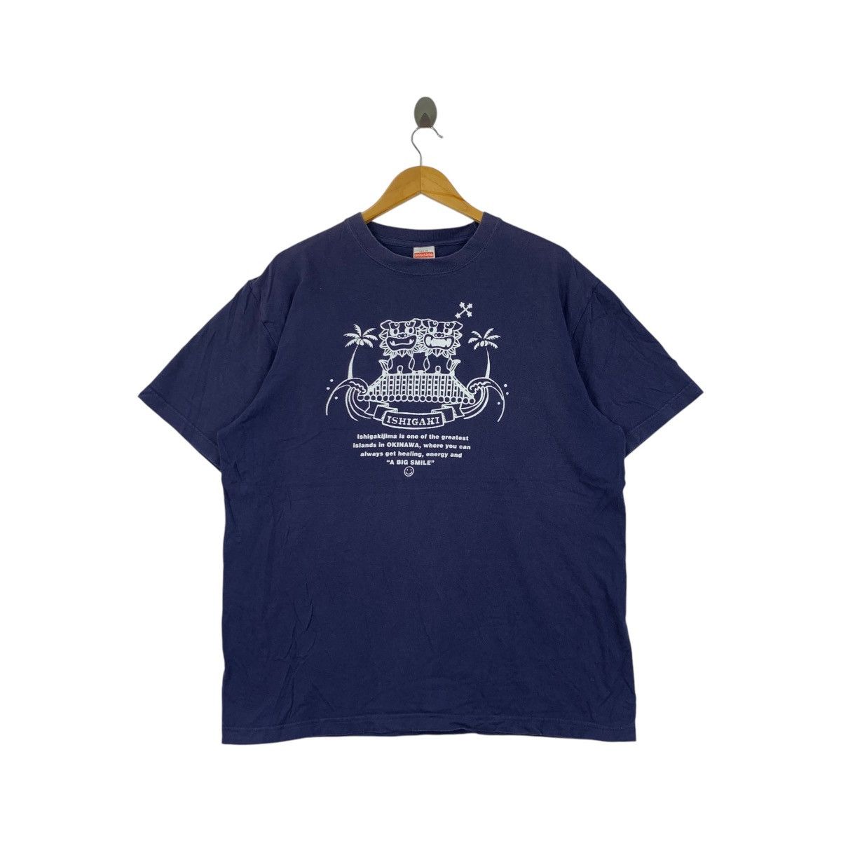 Vintage OKINAWA ISHIGAKI ISLAND Japan Hawaii Beach Tee Shirt Size XL / US 12-14 / IT 48-50 - 1 Thumbnail