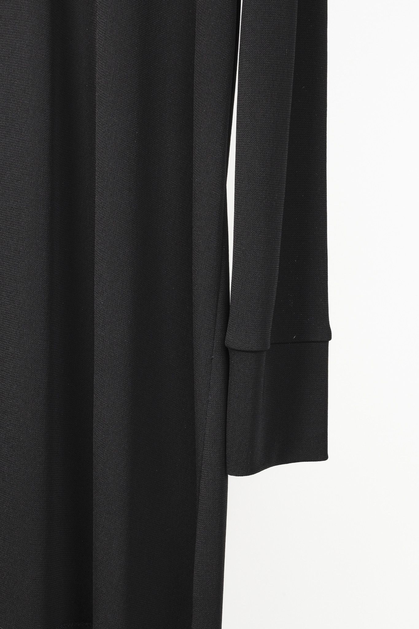 Marie Saint Pierre Marie Saint Pierre Black Crepe-Jersey Long-Sleeve Dress Size L / US 10 / IT 46 - 6 Thumbnail