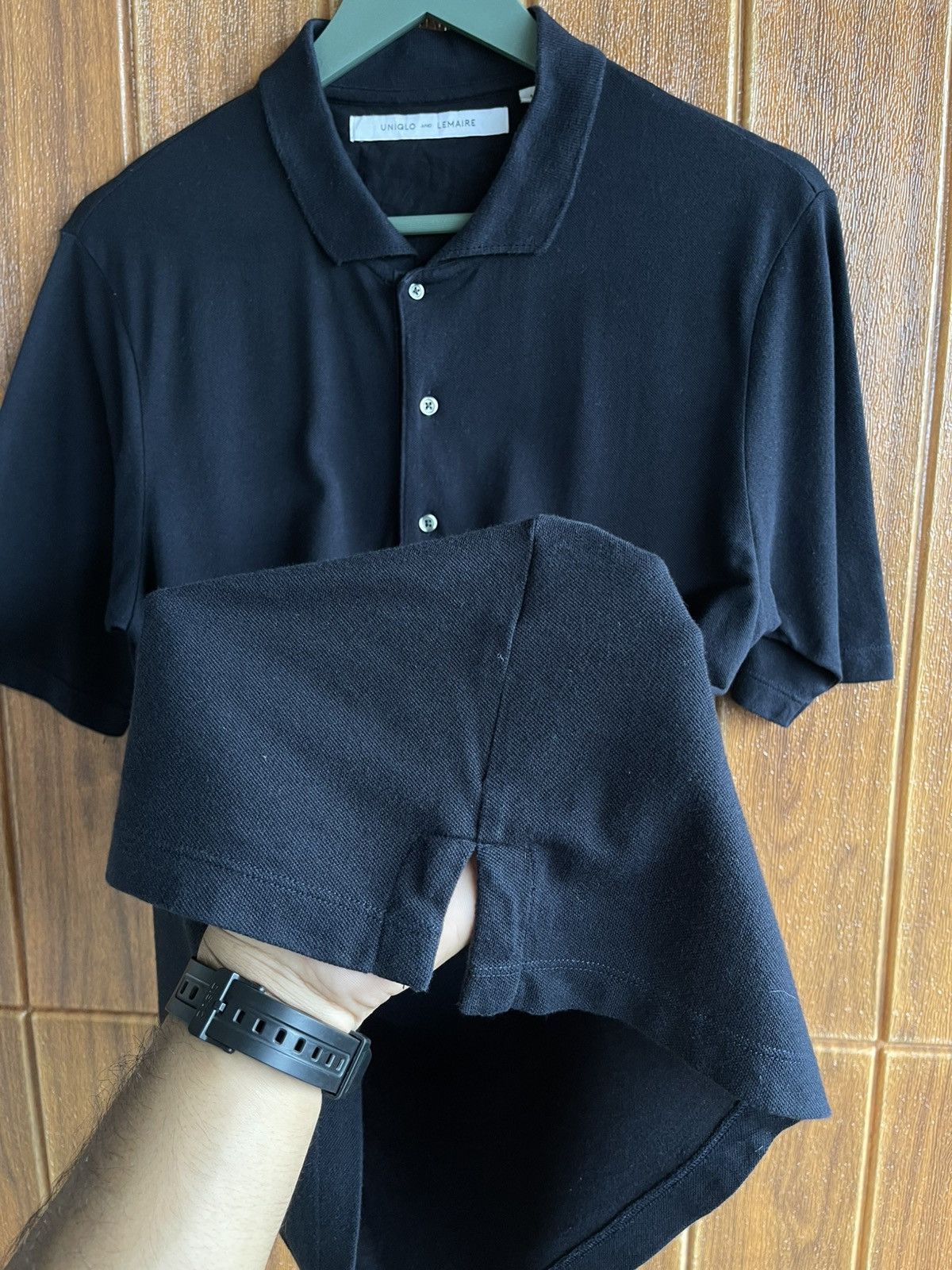 Lemaire × Uniqlo Hype🔥UNIQLO x LEMAIRE🔥Black Polo Tshirt Size US L / EU 52-54 / 3 - 5 Thumbnail