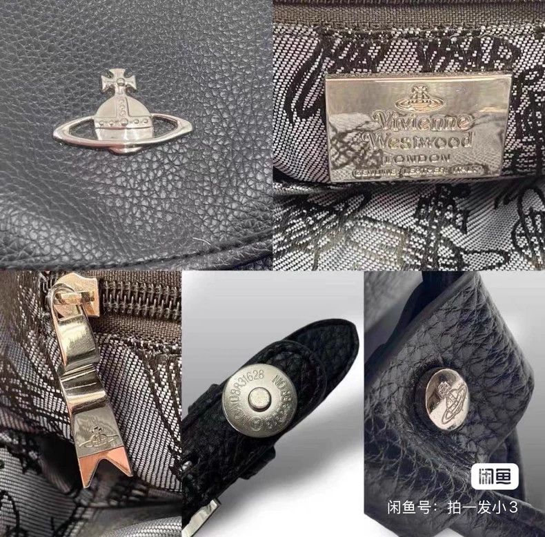 Vivienne Westwood Vivienne Westwood size os Black Silver Saturn Leather Backp Size ONE SIZE - 9 Thumbnail