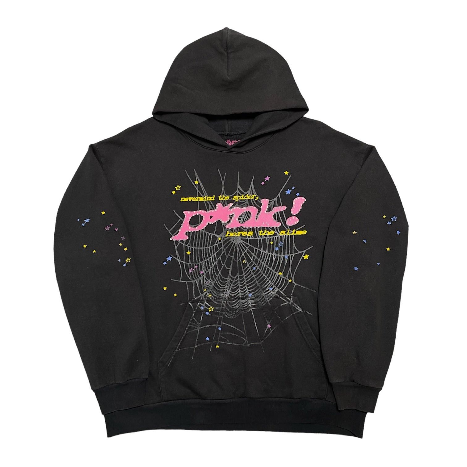 image of Spider Worldwide Pnk Hooded Sweatshirt Black, Men's (Size 2XL)