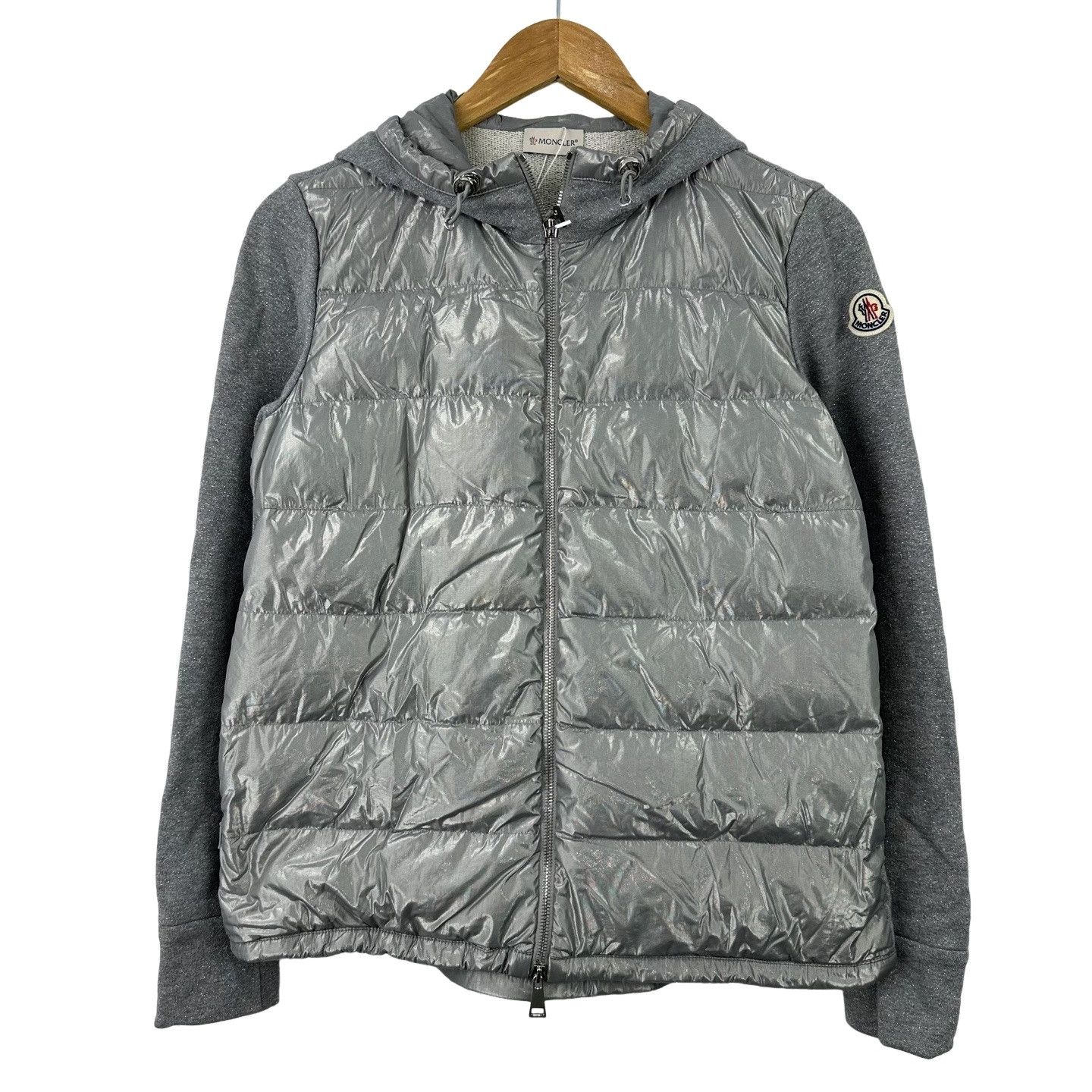Moncler Moncler Glitter Hybrid Hooded Jacket Size S Size S / US 4 / IT 40 - 1 Thumbnail