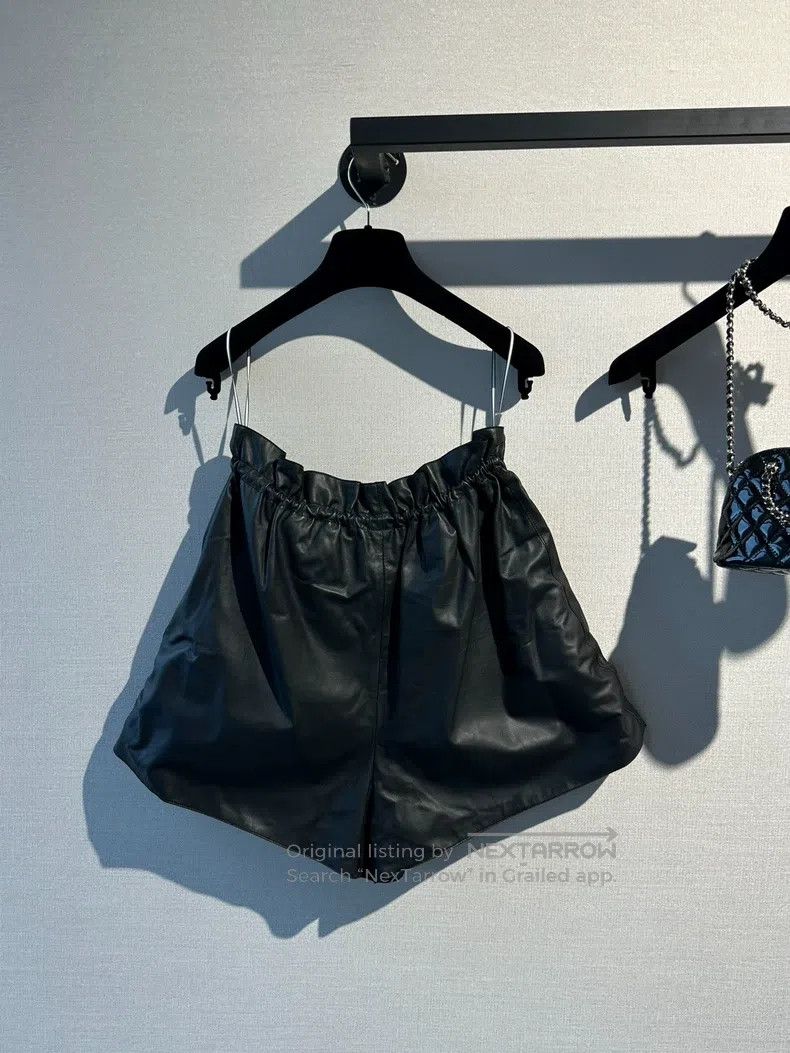 Hermes Hermes Bud Drawstring Lamb Leather Short Pants Size 25" / US 0 / IT 36 - 2 Thumbnail