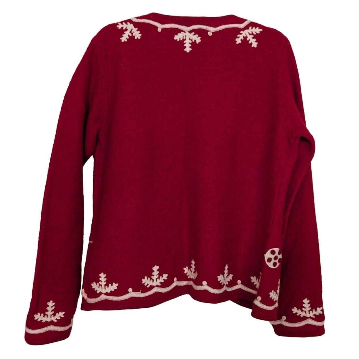 Other Marisa Christina Embroidered Christmas Cardigan Womens Sz M Size M / US 6-8 / IT 42-44 - 9 Thumbnail