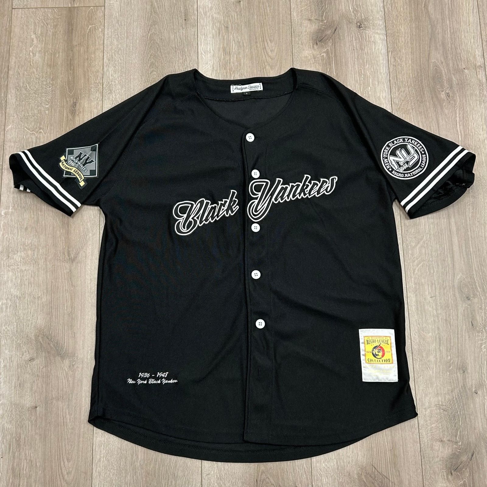 MLB New York Black Yankees Negro Leagues baseball jersey size L Size US L / EU 52-54 / 3 - 1 Thumbnail