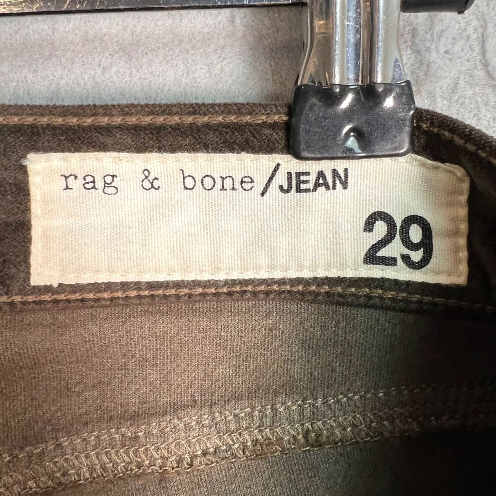 Rag & Bone Rag & Bone Pants 29 Brown 10-Inch Capri Skinny Corduroy Womens Size 29" - 3 Thumbnail