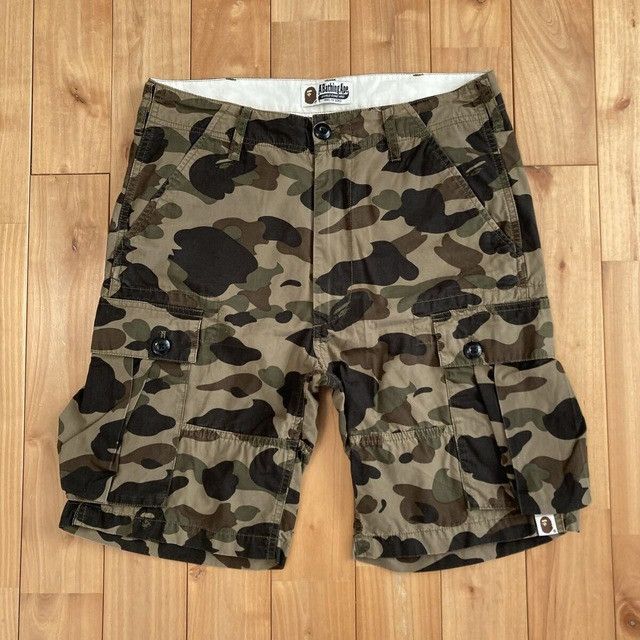 Bape BAPE Cargo shorts 1st camo green a bathing ape ★size S Size US 30 / EU 46 - 1 Thumbnail