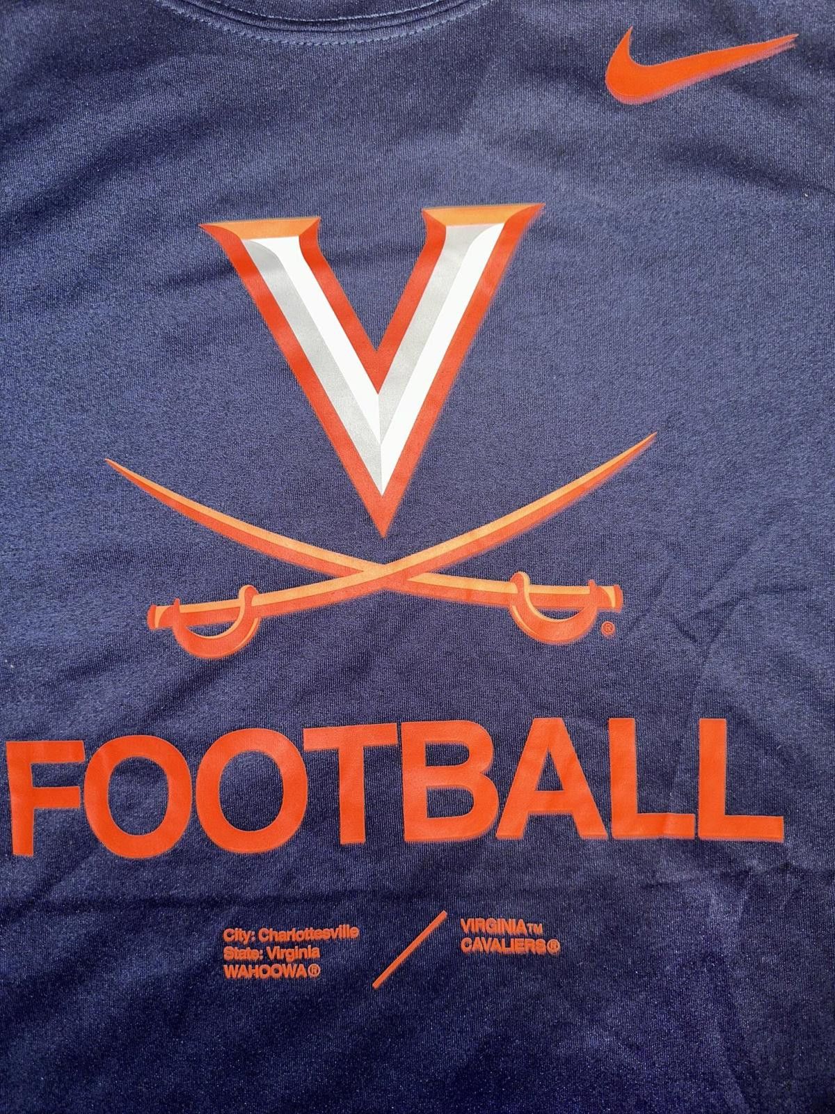 Nike Virginia Cavaliers Nike Team Football Legend T-Shirt - Heathered Navy Size US XL / EU 56 / 4 - 3 Thumbnail