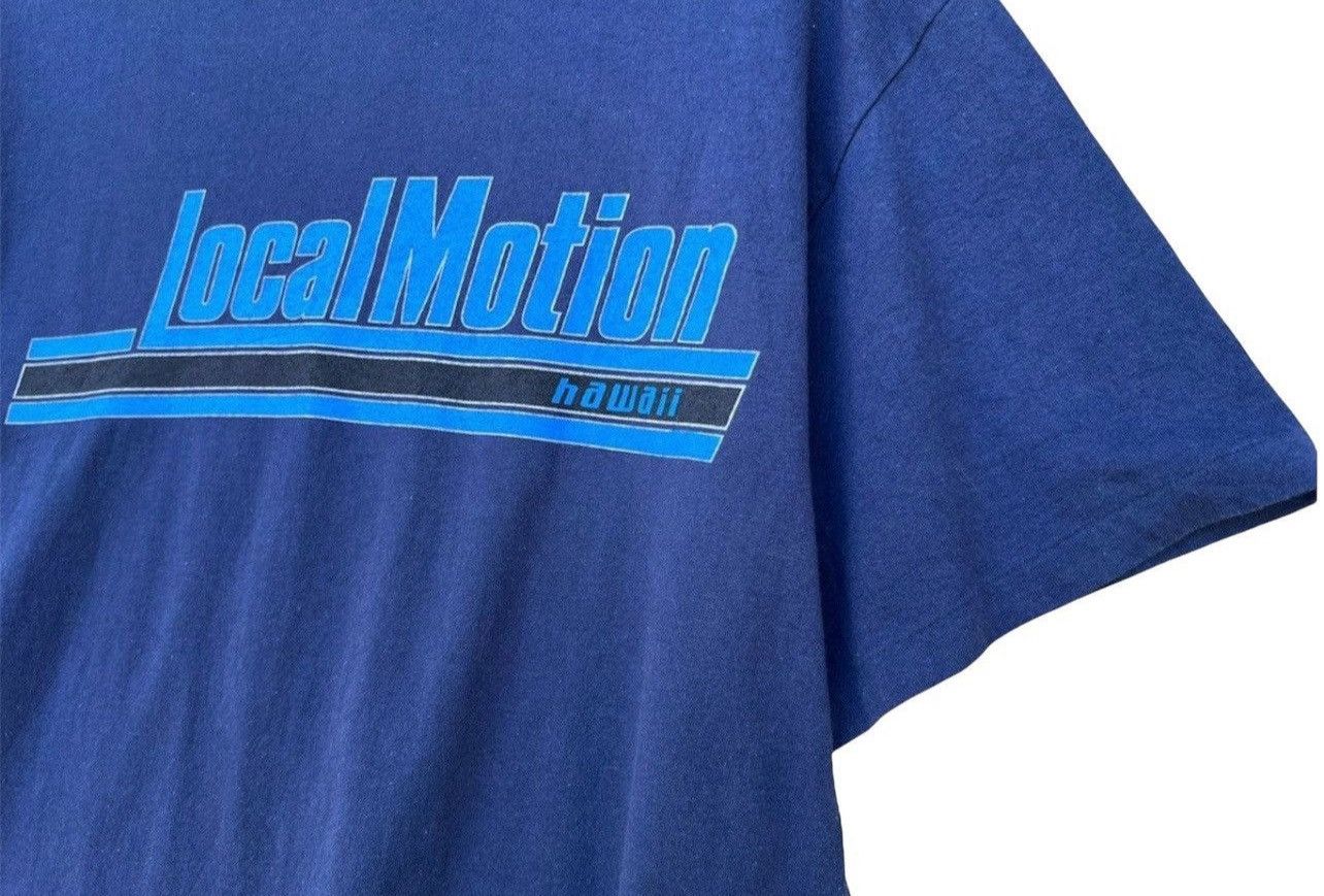Vintage Vintage 90s Local Motion Spellout Logo Large Blue Tee Size US L / EU 52-54 / 3 - 4 Thumbnail