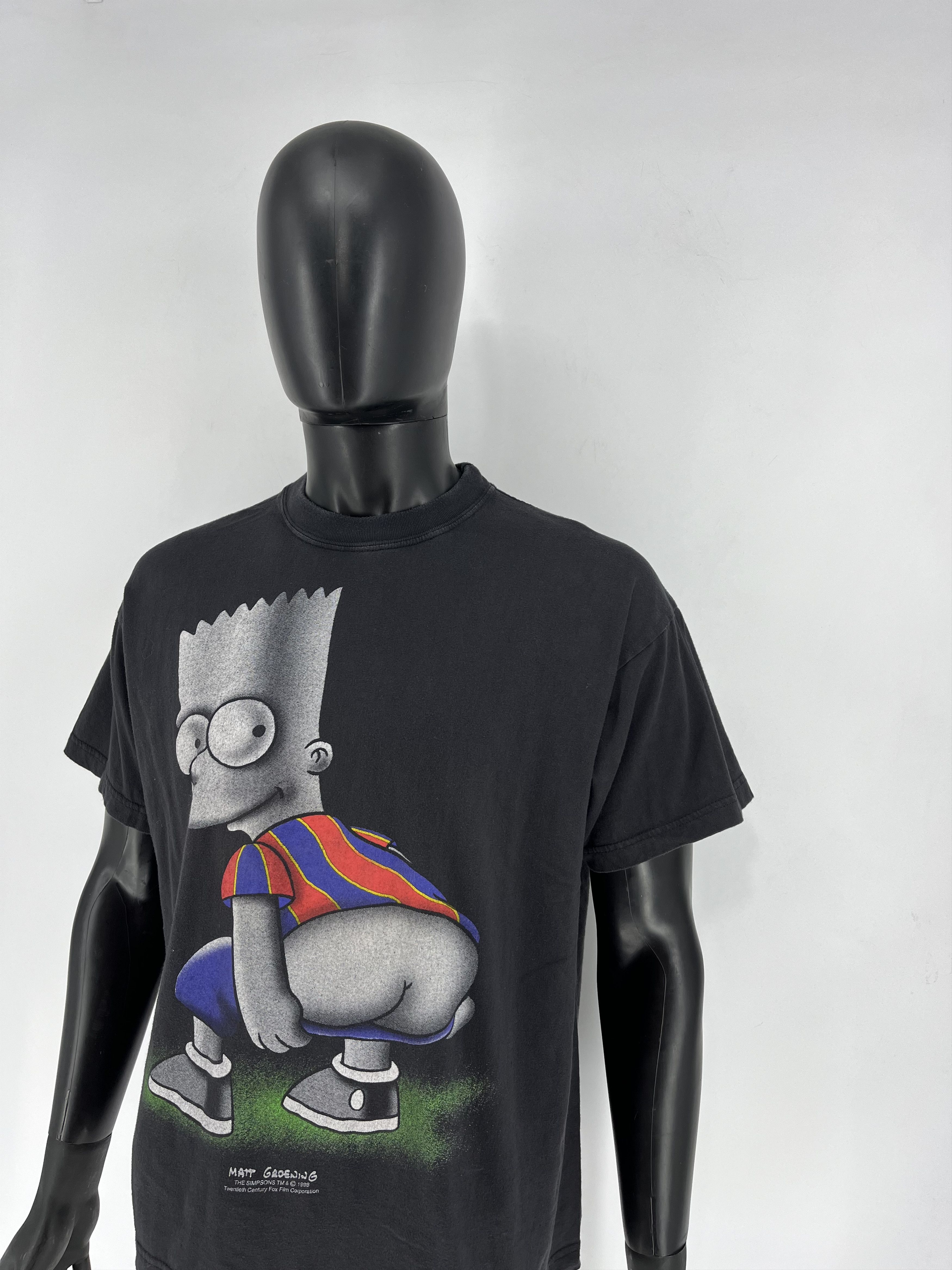 The Simpsons Vintage Bart Simpson 1998 Matt Groening Boxy Fit Redwood But Size US XL / EU 56 / 4 - 4 Thumbnail