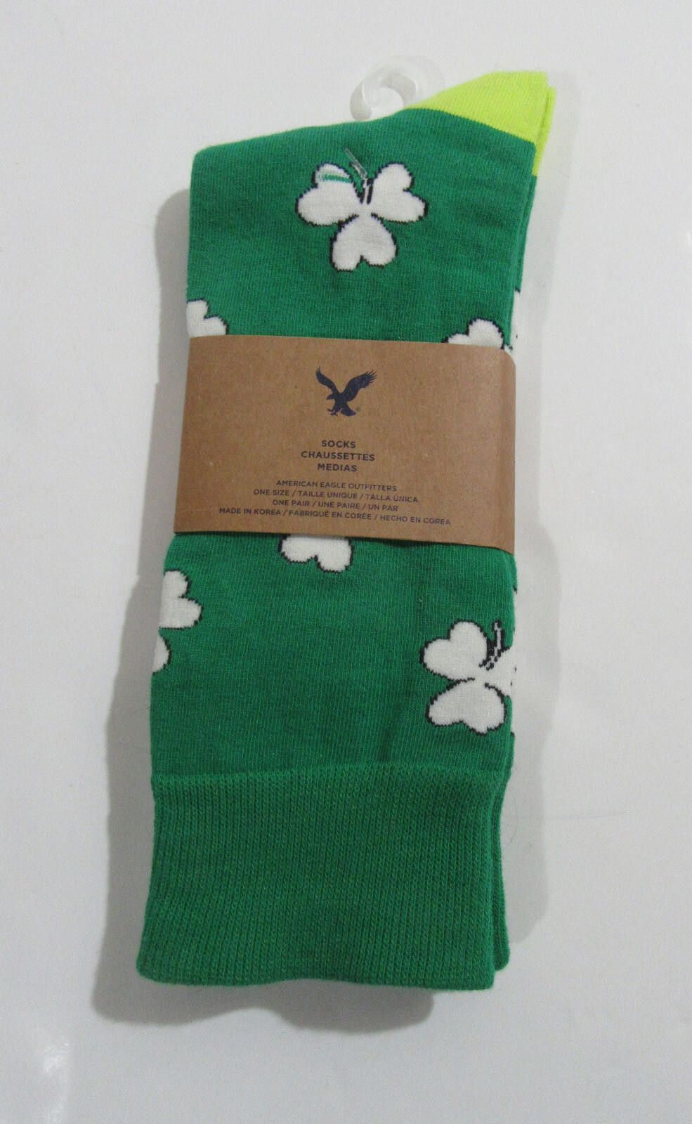 American Eagle Outfitters American Eagle St. Patrick's Day Shamrock Irish Socks Size ONE SIZE - 1 Thumbnail