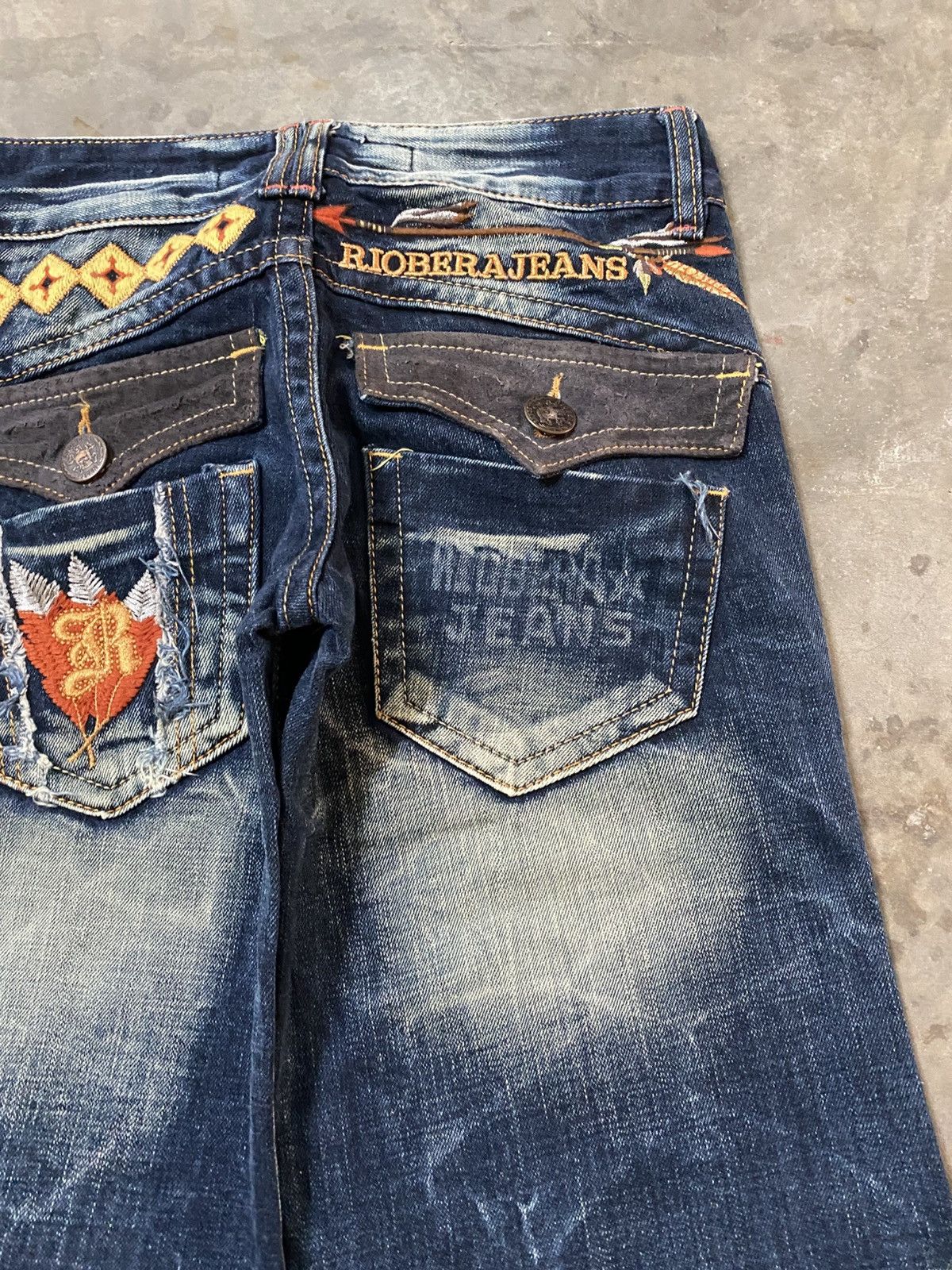Flare Jeans Japanese Riobera Mud Rusty Denim @216