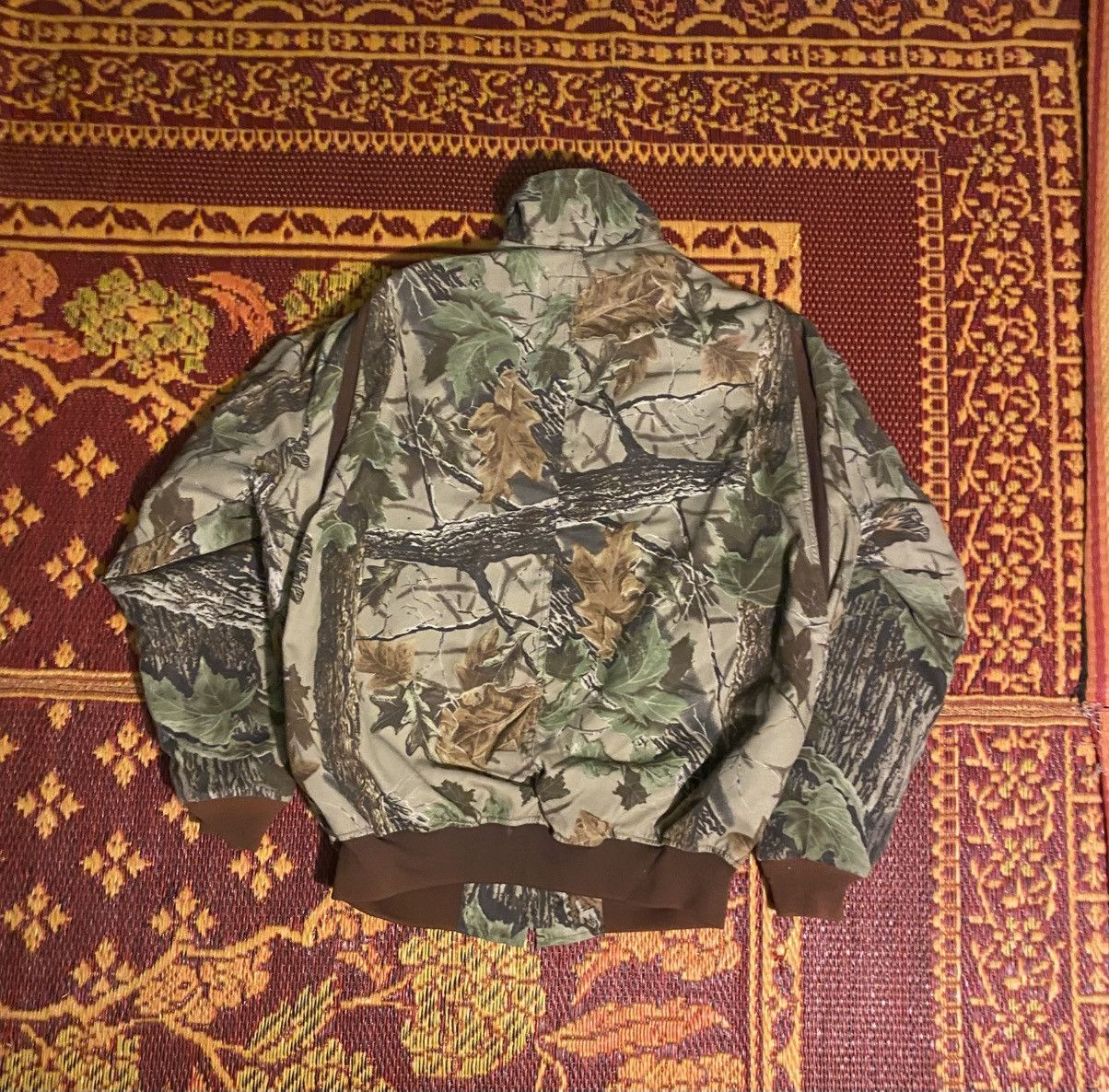 Other Vintage Woodland Camo Bomber Style Jacket Size US M / EU 48-50 / 2 - 3 Thumbnail