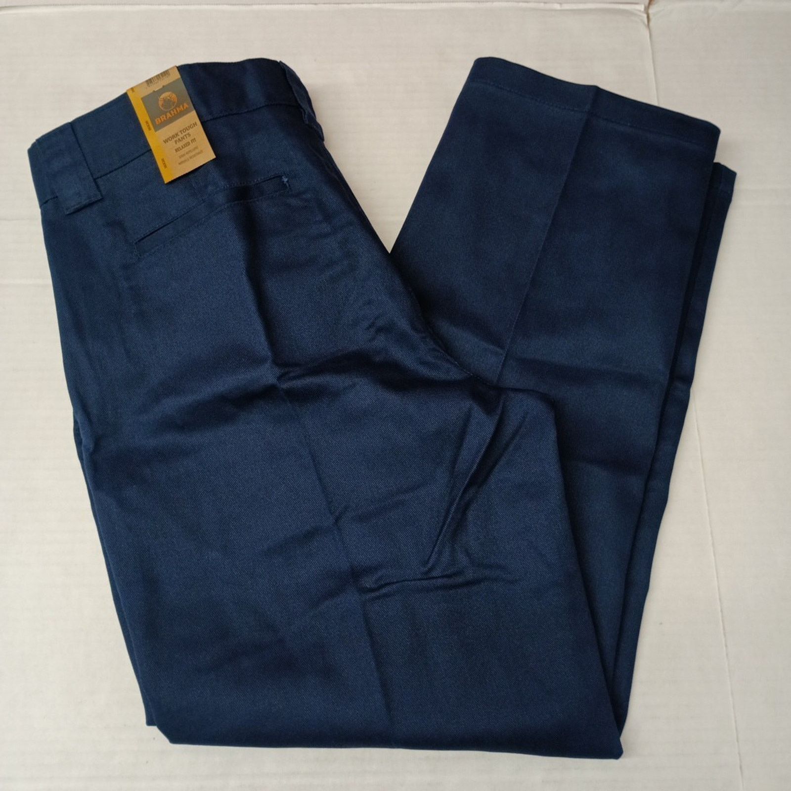 Other Brahma Mens Work Tough Pants Durable Size 36x30 Blue Relaxed Size US 36 / EU 52 - 1 Thumbnail