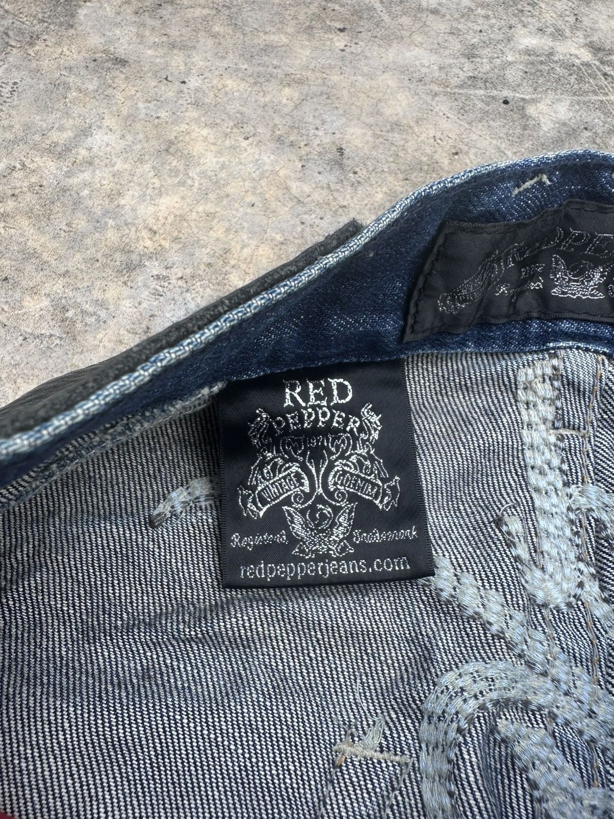 If Six Was Nine 2000s Red Pepper Whisker Jean Size US 33 - 9 Thumbnail