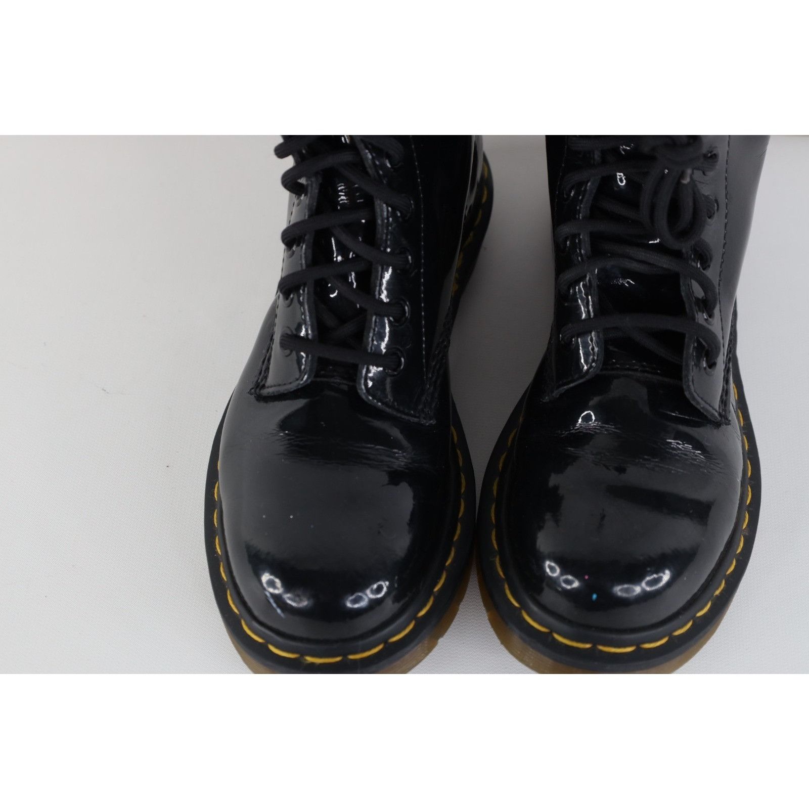Dr. Martens Vintage 90s Y2K Dr Martens Patent Leather Combat Boots Size US 6 / IT 36 - 3 Thumbnail