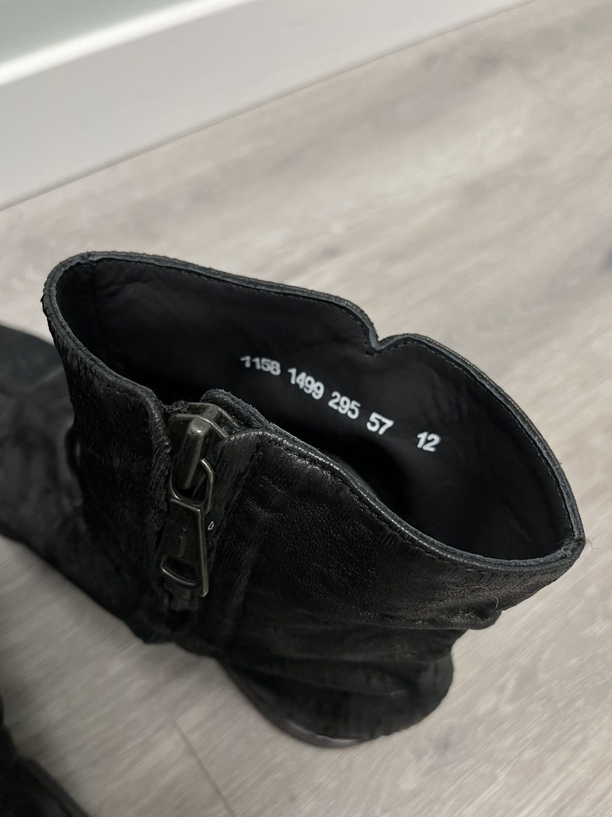 John Varvatos Morrison Scored Leather Boot. 12 Size US 12 / EU 45 - 12 Thumbnail