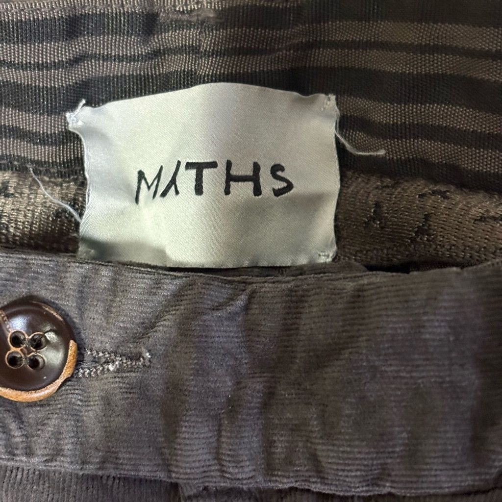 Other Myths Dark Brown Fine Wale Corduroy Straight Leg Pant Size US 38 / EU 54 - 3 Thumbnail