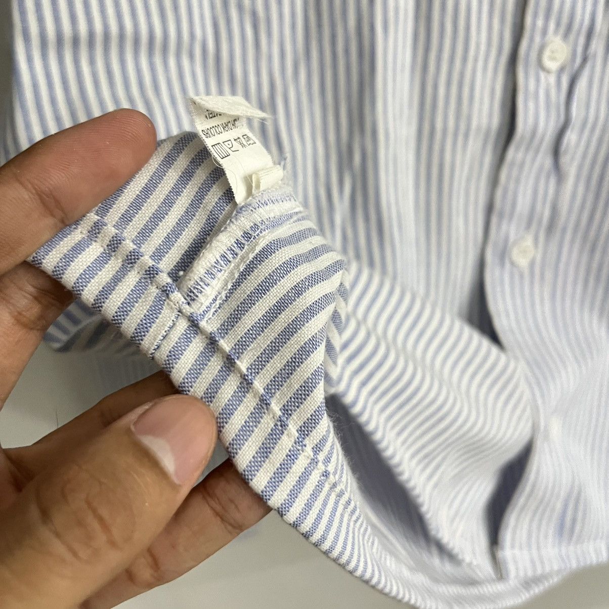 Issey Miyake Mercibeaucop - Striped Boxy Fit Ls Button Up Size US L / EU 52-54 / 3 - 7 Thumbnail