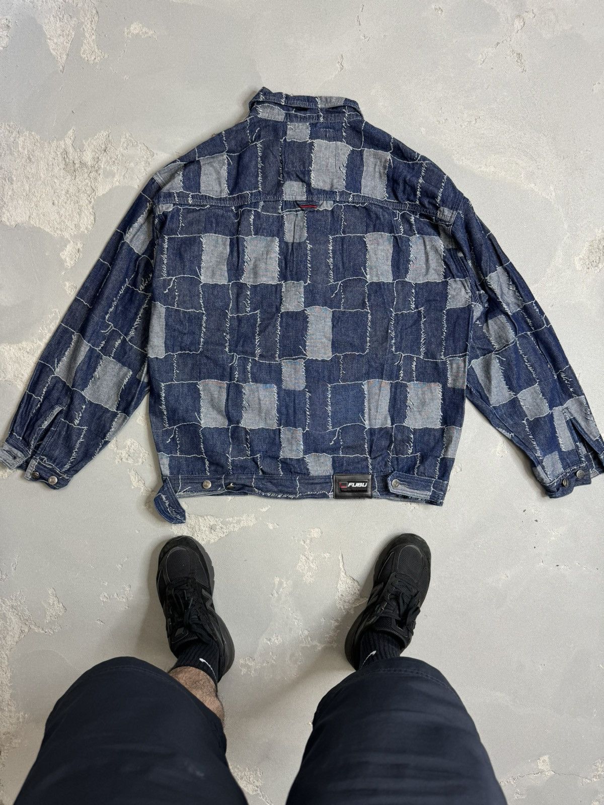 Fubu 🔥Rare🔥 90's Fubu patchwork Denim Jacket Size US XL / EU 56 / 4 - 2 Thumbnail
