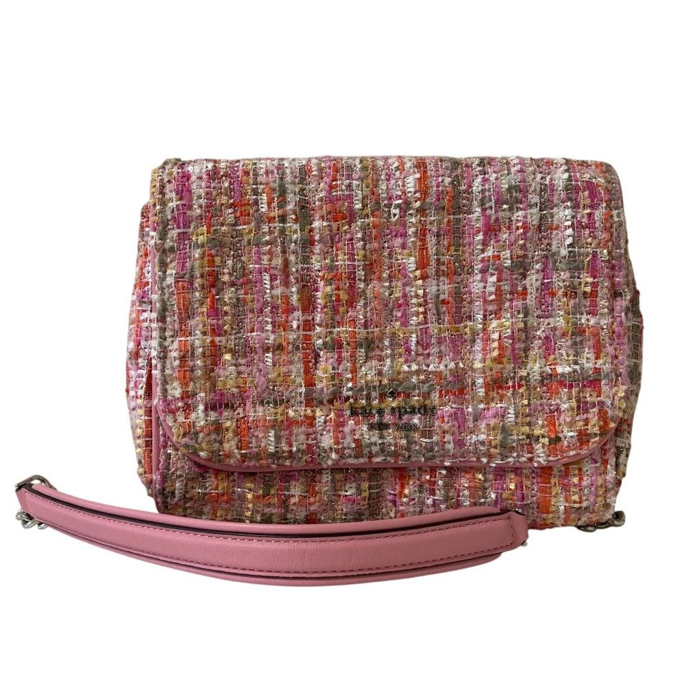 Kate Spade Kate Spade kate spade new york tweed shoulder bag Textile Shoulder Bag DUTY FREE for USA Size ONE SIZE - 1 Thumbnail