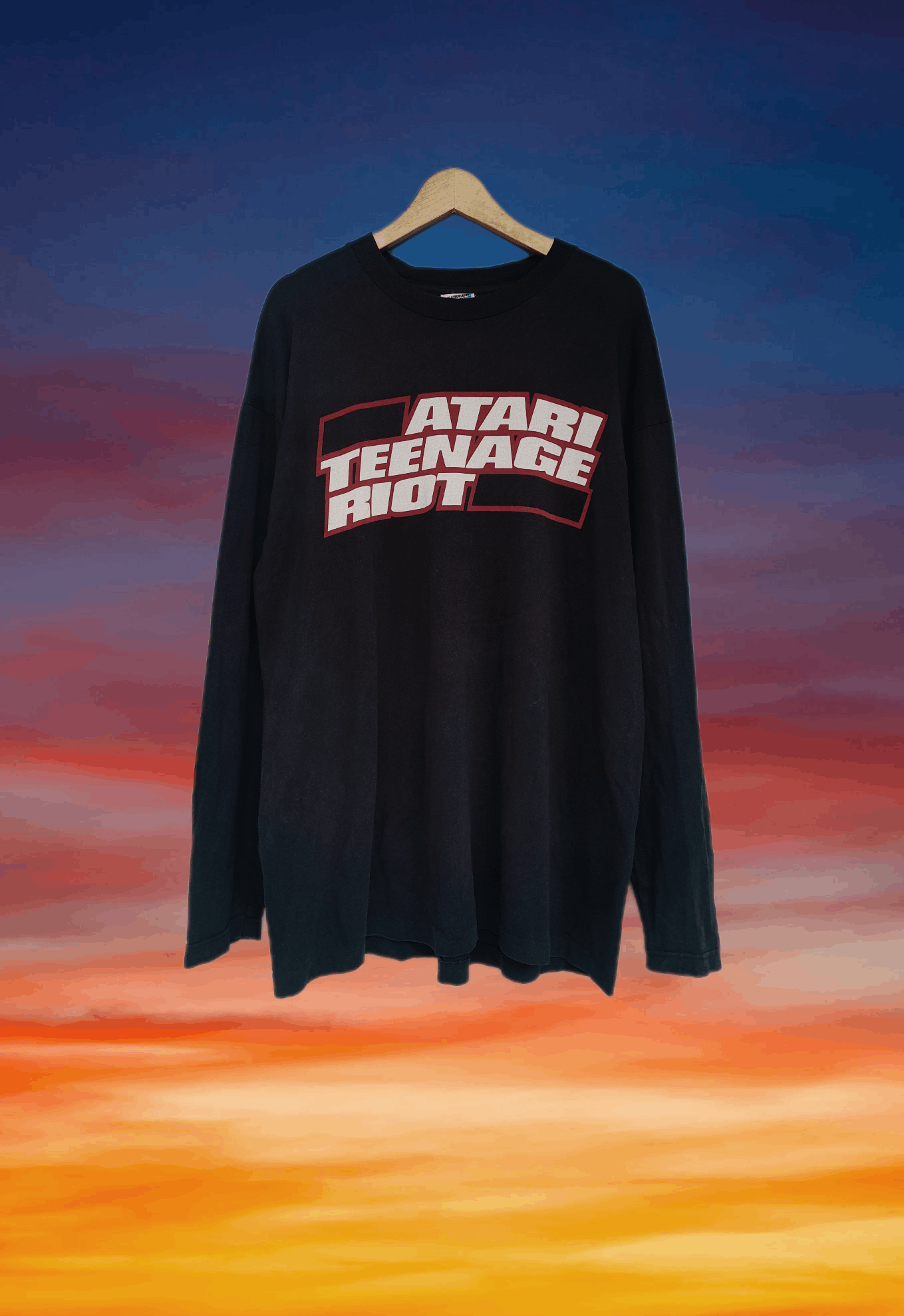 Vintage 90s ATARI TEENAGE RIOT Start The Riot! Longsleeve