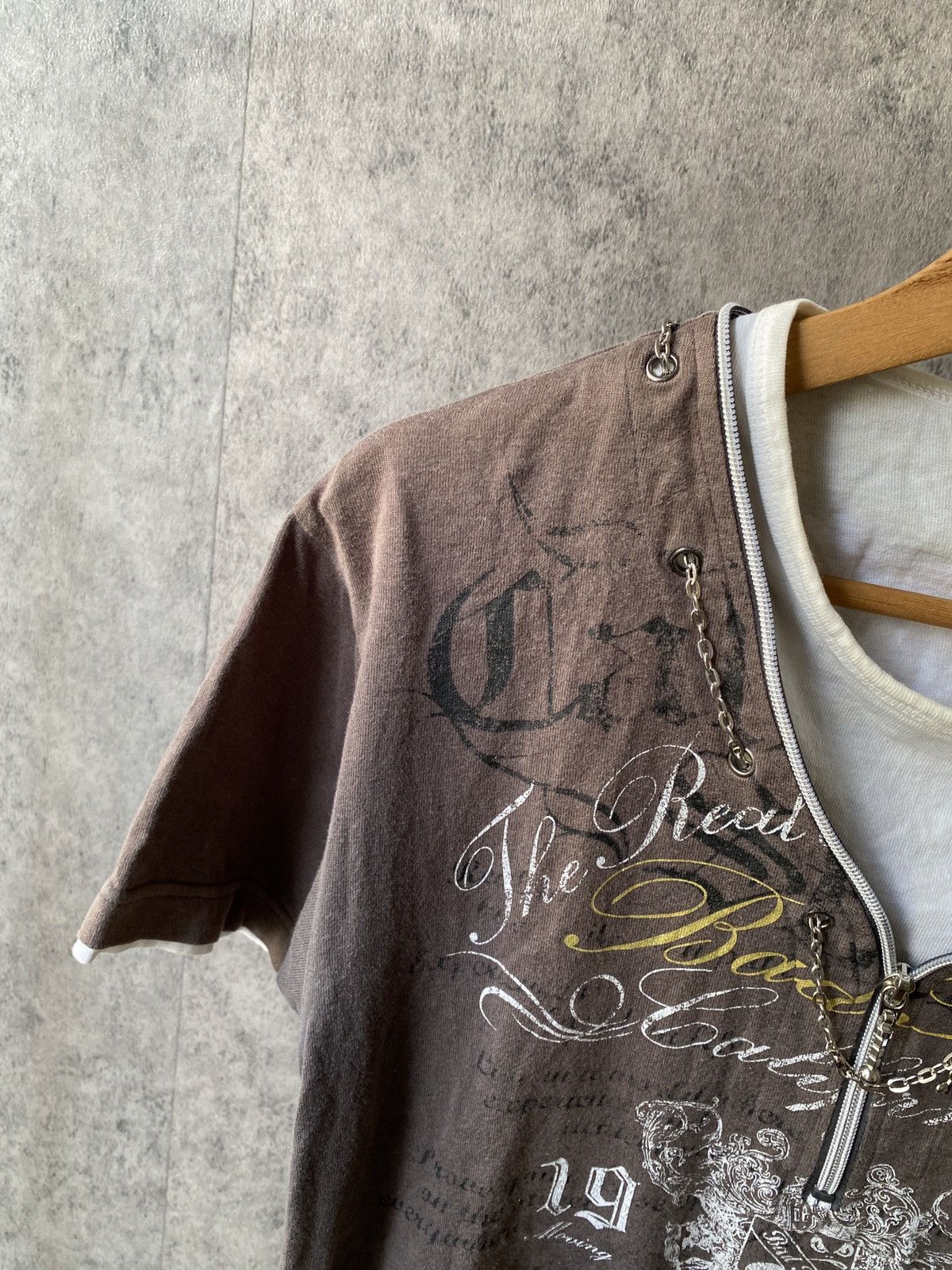 Japanese Brand Badboy Y2k Style Poem Design Sunfaded T Shirt Size US M / EU 48-50 / 2 - 4 Thumbnail