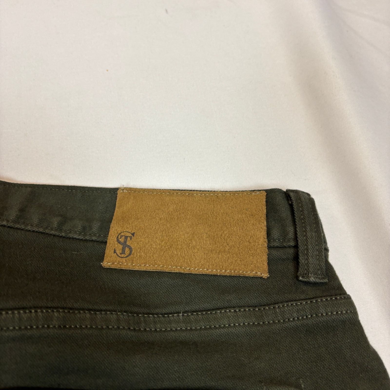 Todd Snyder Todd Snyder Slim 5-Pocket Chino Green Men's 33x27.5 Size US 33 - 4 Thumbnail