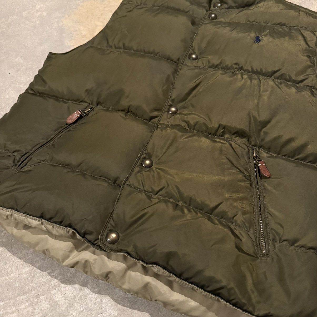 Polo Ralph Lauren Vintage 1990s Polo Ralph Lauren Pony Reversible Puffer Vest Size US XL / EU 56 / 4 - 3 Thumbnail