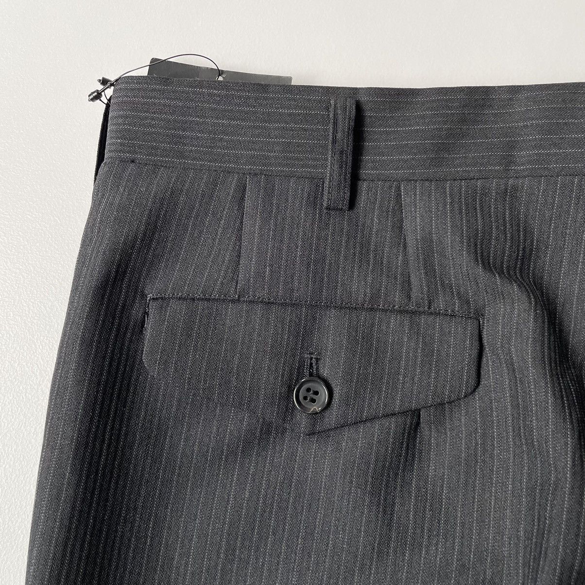 Comme des Garcons A/W 11 Dark Grey Pinstripe Wool Trousers Size US 34 / EU 50 - 11 Thumbnail