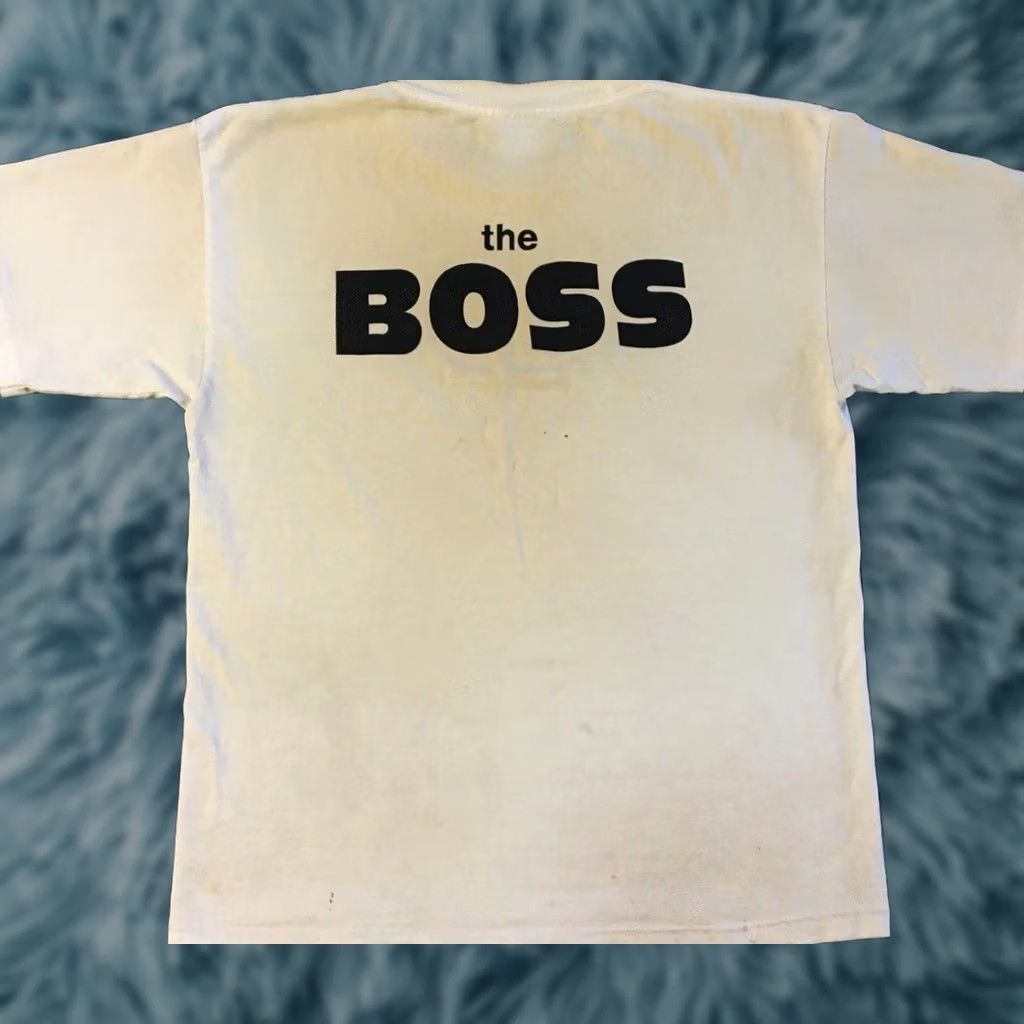 Vintage VINTAGE The BOSS Faded Distress Shirt XL Mens T-Shirt 90s Distressed White Funny Rock Punk Harley Biker Jackson Joke Retro USA 80s 90s Shirt XL Mens Size US XL / EU 56 / 4 - 1 Thumbnail