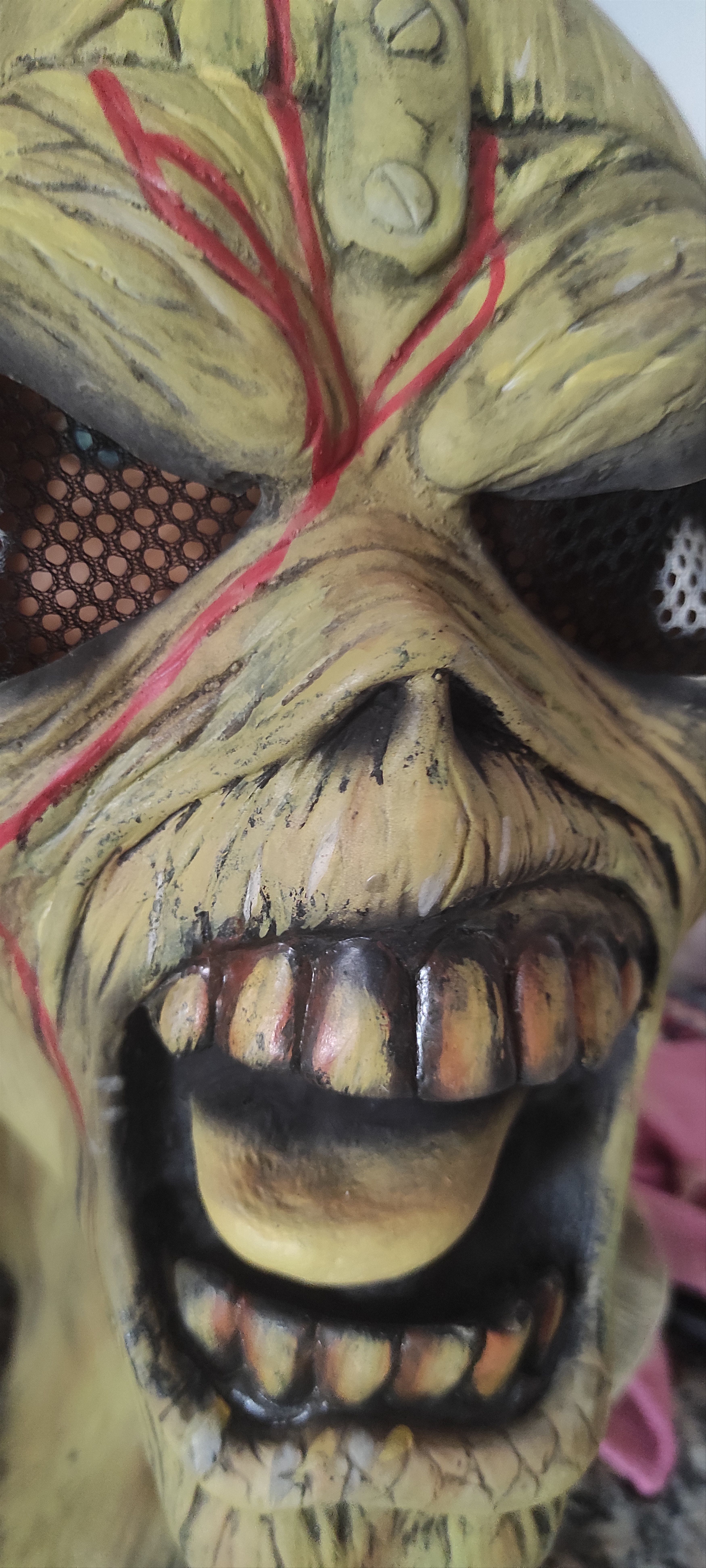 Iron Maiden Iron Maiden Eddie “Piece of Mind” Costume Rubber Latex Mask Size ONE SIZE - 5 Thumbnail