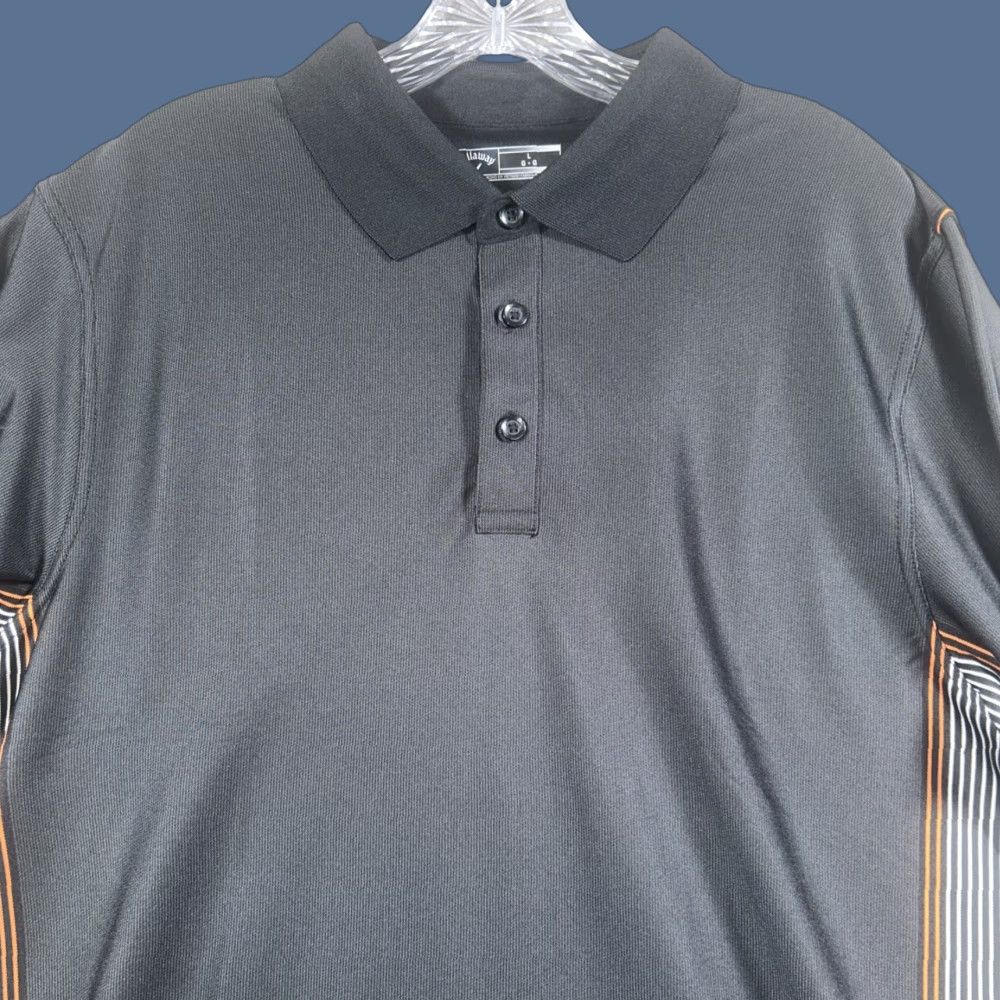 Callaway Callaway Polo Shirt Men Long Sleeve Black Large Performance Stretch Golf Polo Shirt Mens L Black Stretch Polo Golf Size US L / EU 52-54 / 3 - 1 Thumbnail