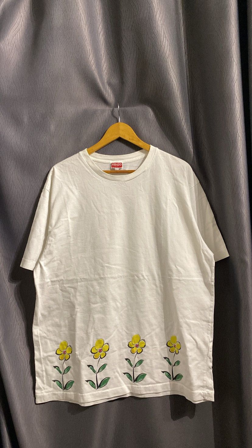 Japanese Brand × Kenzo Vintage Kenzo Paris X Art Tee White Tee Size US L / EU 52-54 / 3 - 1 Thumbnail