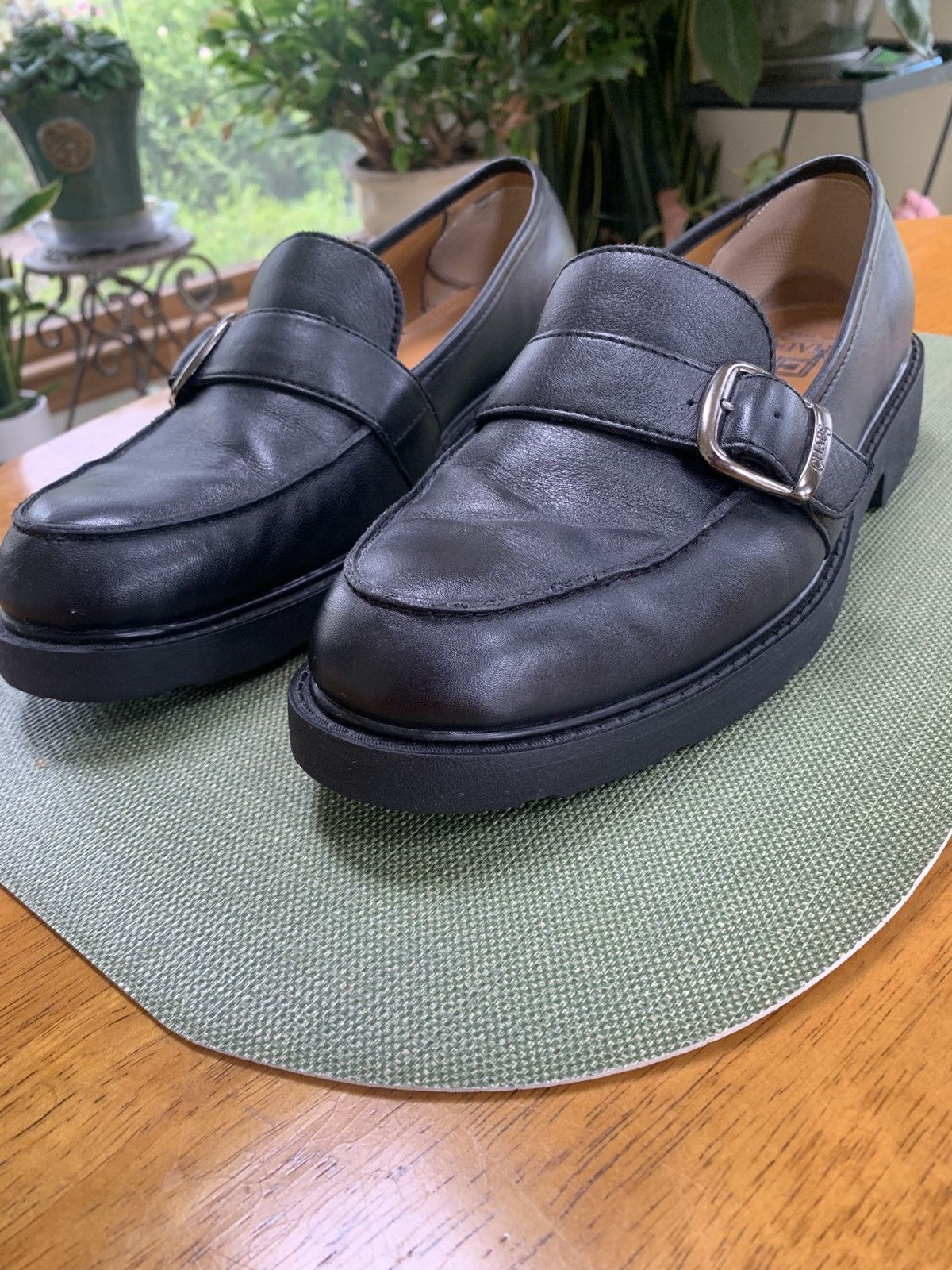 Vintage Vintage Black Leather Buckle Loafers - Chaps Size US 8.5 / EU 41-42 - 5 Thumbnail
