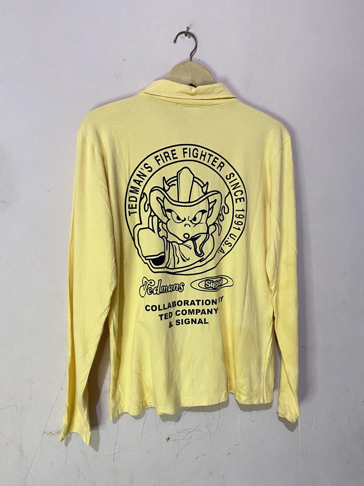 Japanese Brand Rare Ted Mens x Signal Moto Racing Long Sleeve Size US M / EU 48-50 / 2 - 8 Thumbnail