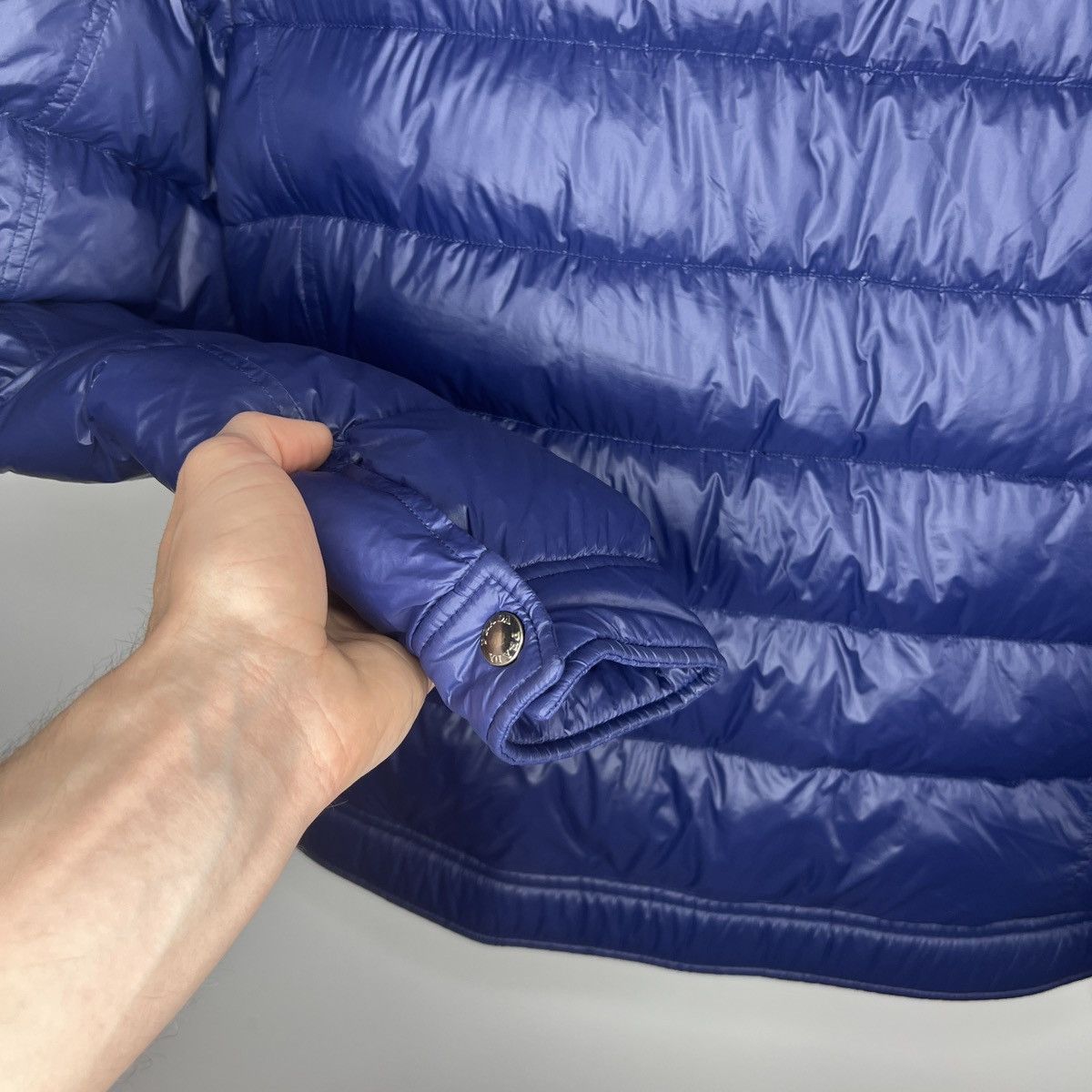 Prada Rare Prada Moto Nylon Plain Logo Down Jacket Puffer (SGB608) Size US L / EU 52-54 / 3 - 13 Thumbnail
