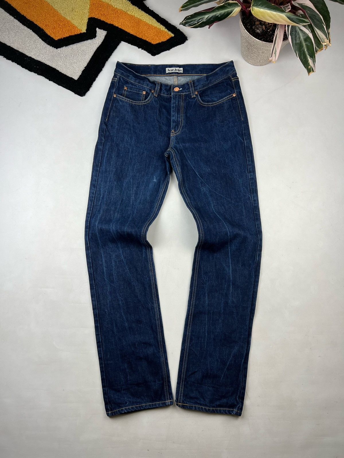 Acne Studios Acne Studios Mod alternative raw navy denim jeans Size US 31 - 5 Thumbnail