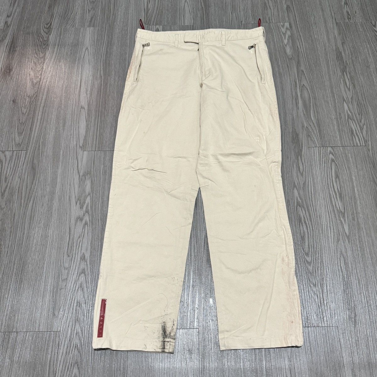 Prada Prada Cream Chinos Pants Size US 30 / EU 46 - 1 Thumbnail