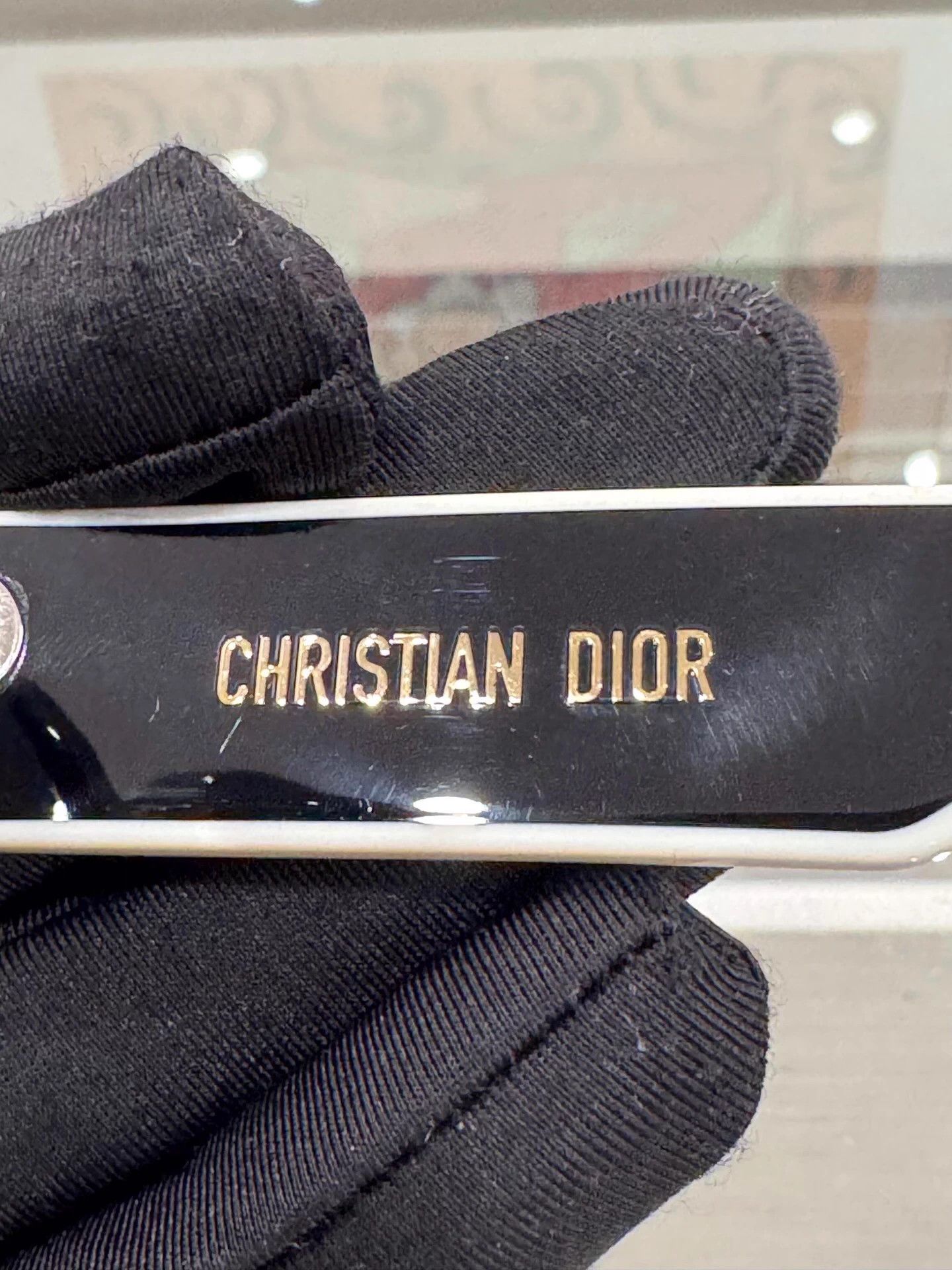 Dior Dior Black Sunglasses White Star Logo Side Size ONE SIZE - 8 Thumbnail