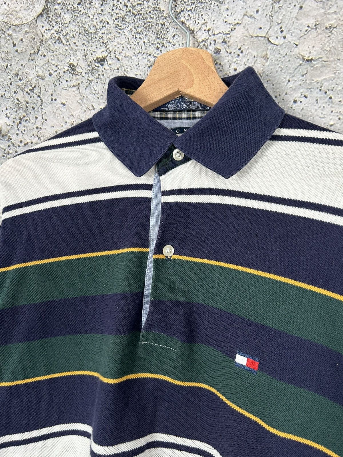 Tommy Hilfiger Vintage Tommy Hilfiger 90s Polo Striped Tee Rugby Size US S / EU 44-46 / 1 - 3 Thumbnail