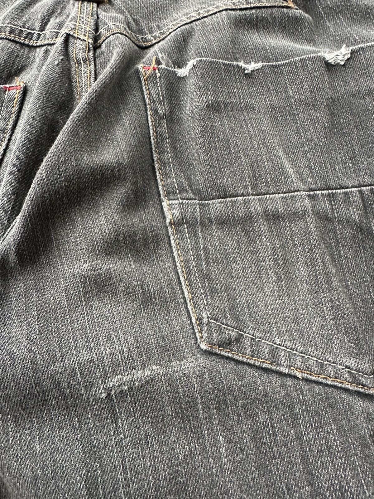 Beauty Beast × If Six Was Nine × Japanese Brand Vintage Free Gate Grey Denim D255 Size US 30 / EU 46 - 7 Thumbnail