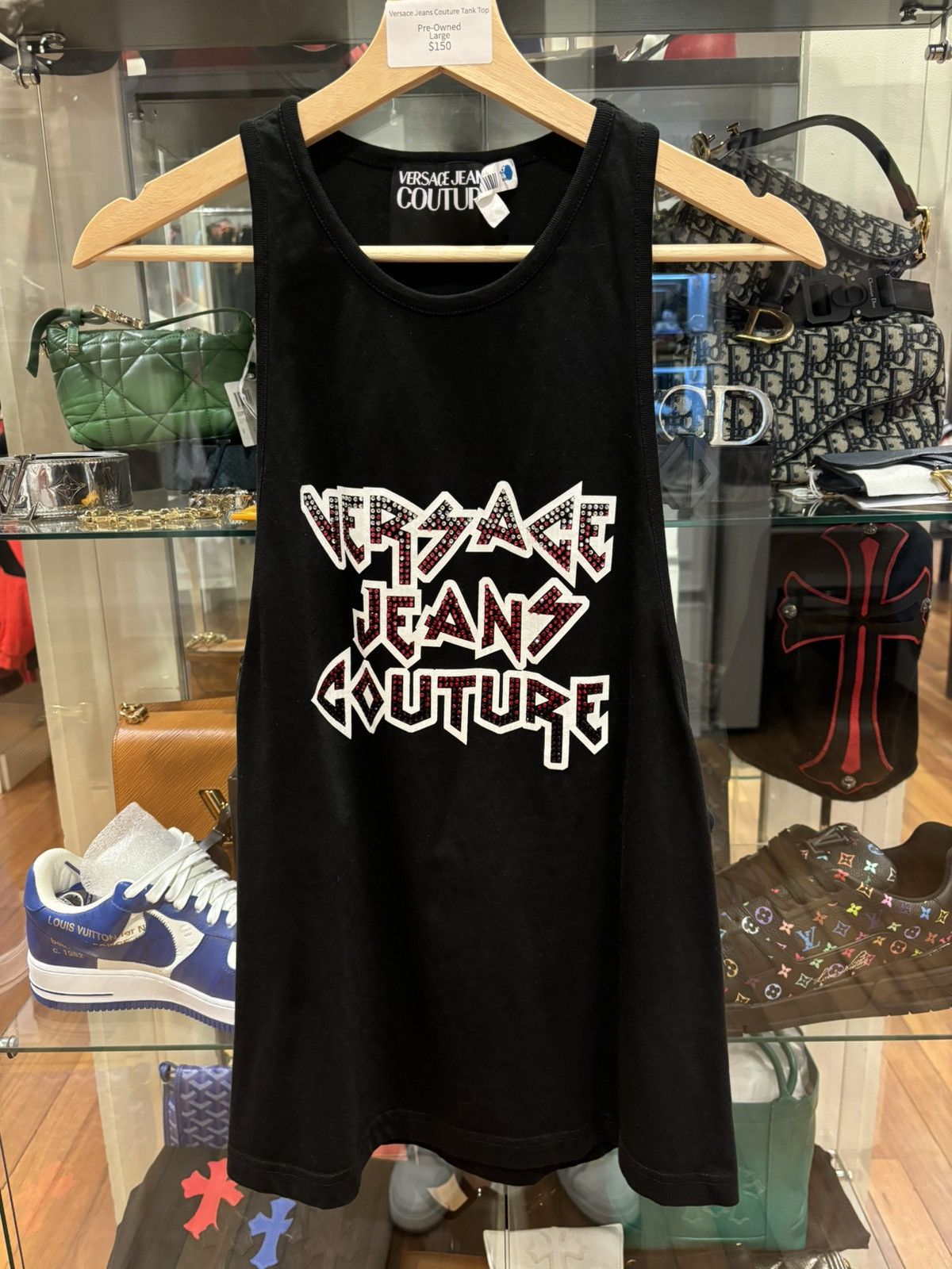 Versace Vintage Gianni Versace Metal Mesh Tank Top Size 52