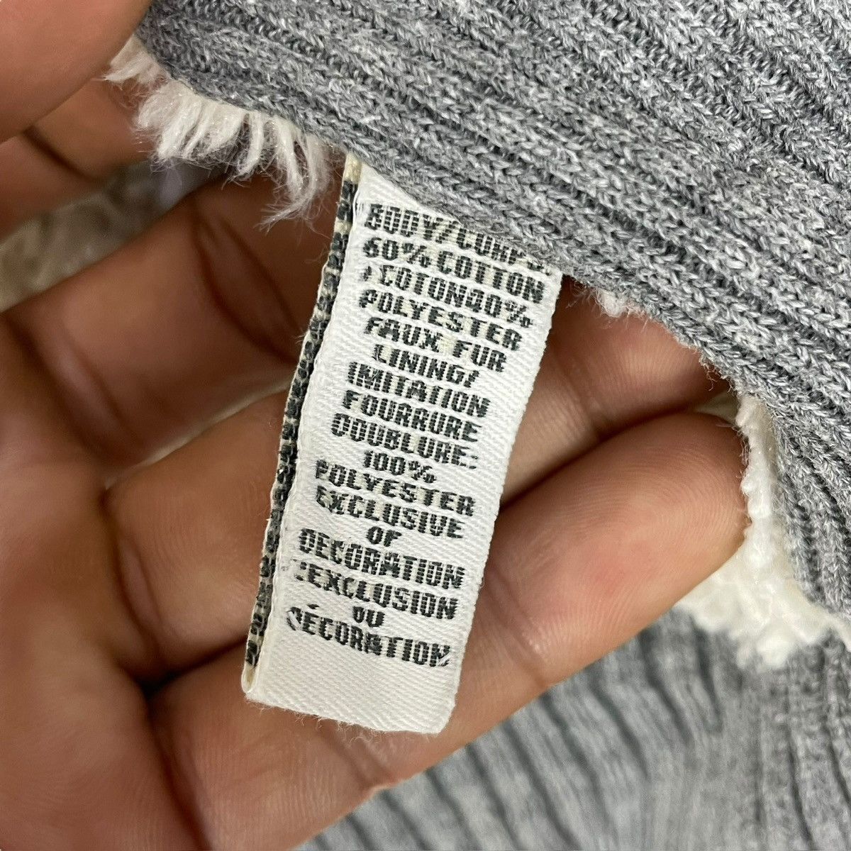Abercrombie & Fitch Vintage Abercrombie Faux Fur Patchwork Hoodie - Size S Size US S / EU 44-46 / 1 - 10 Thumbnail